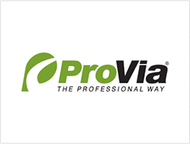A logo of provia, the professional way.
